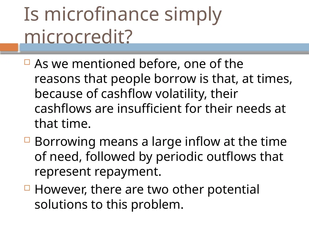 Introduction to Microfinance P.V. Viswanath What - slide 21 of 24