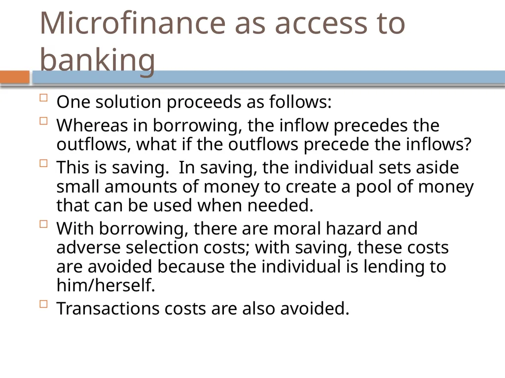 Introduction to Microfinance P.V. Viswanath What - slide 22 of 24