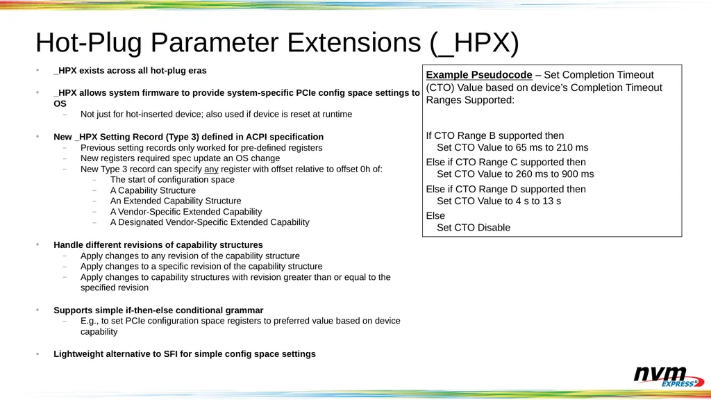 PCIe Hot-Plug and Error Handling for NVMe 2019 - slide 21 of 25