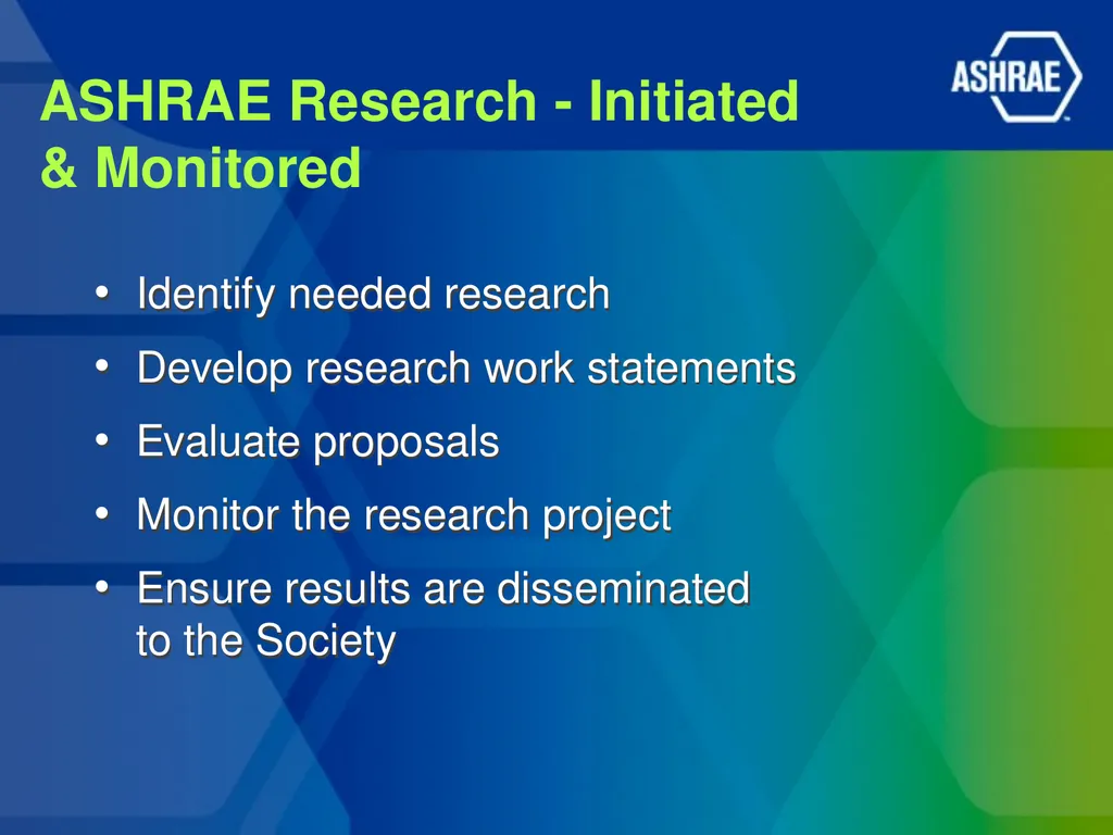 ASHRAE Technical Committees – The Who, What, and - slide 6 of 14
