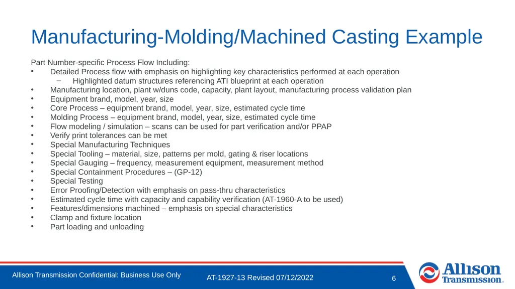 Technical Review Checklist Please arrive at your - slide 6 of 12