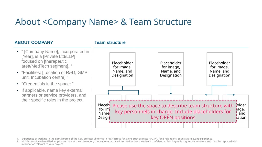 <Project Title> < [Early Stage OR Later Stage] > < - slide 14 of 21