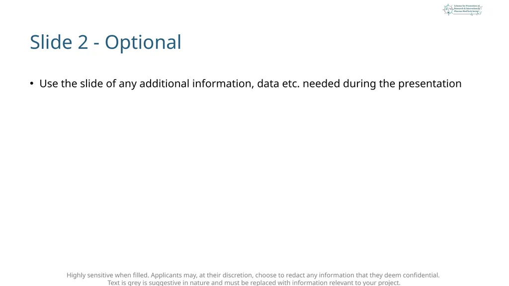 <Project Title> < [Early Stage OR Later Stage] > < - slide 21 of 21
