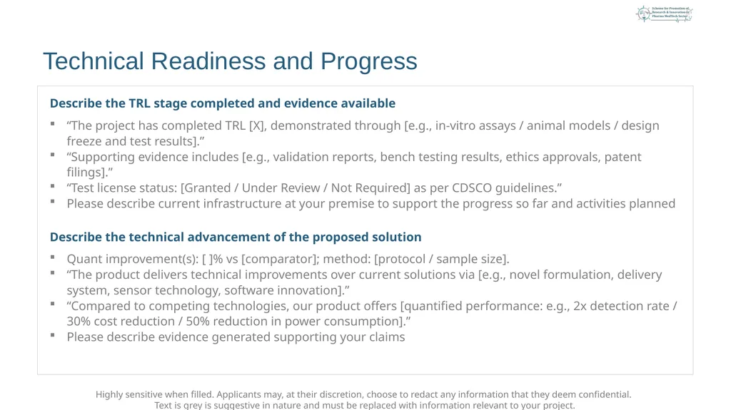 <Project Title> < [Early Stage OR Later Stage] > < - slide 5 of 21