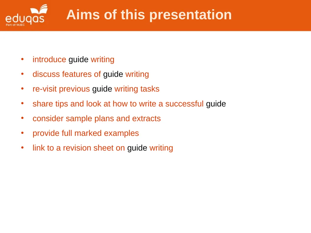 Eduqas GCSE English Language Writing Tasks Guides - slide 2 of 16