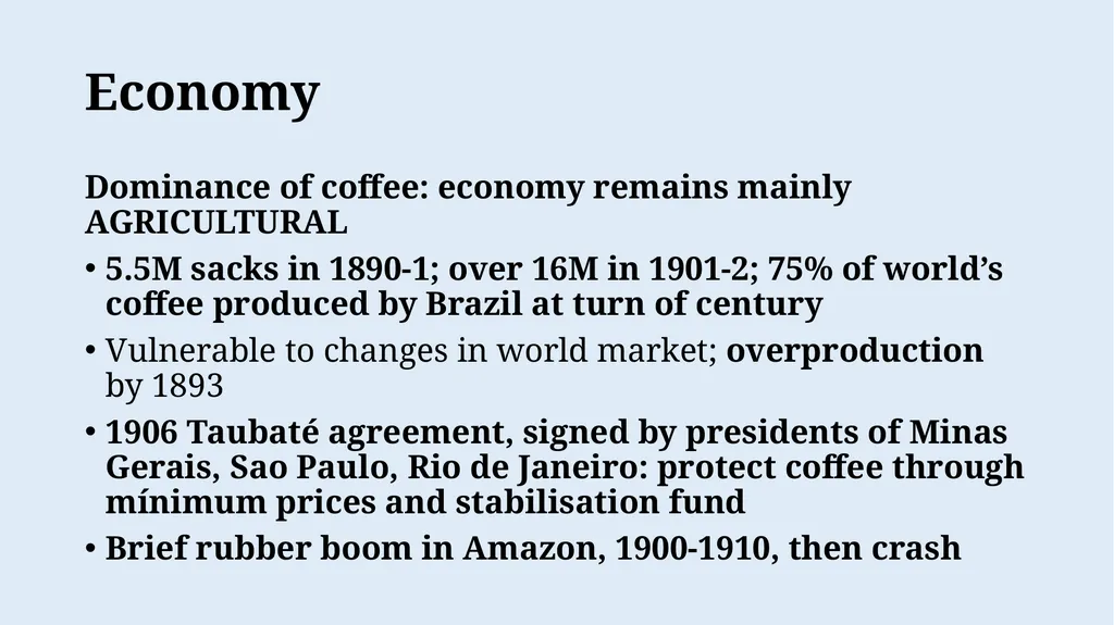 Week 10: “Coffee with Milk”: The First Republic, - slide 18 of 22