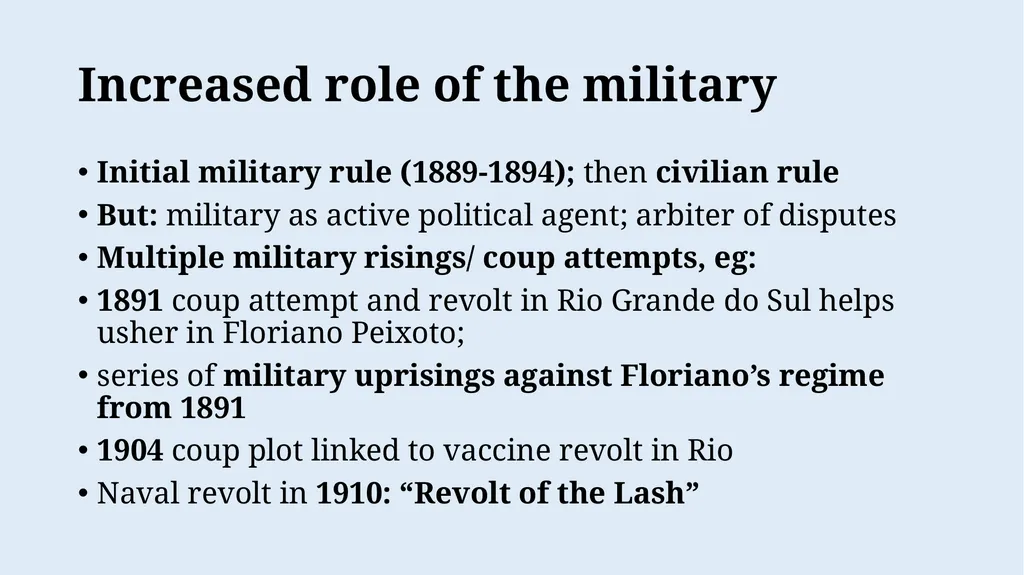 Week 10: “Coffee with Milk”: The First Republic, - slide 17 of 22