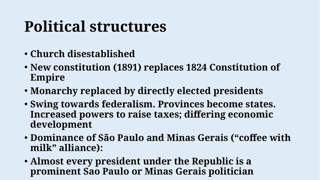 Week 10: “Coffee with Milk”: The First Republic, - slide 15 of 22