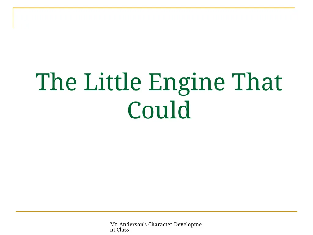Mr. Anderson's Character Development Class - slide 13 of 26