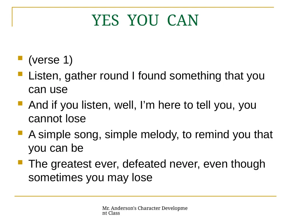 Mr. Anderson's Character Development Class - slide 22 of 26