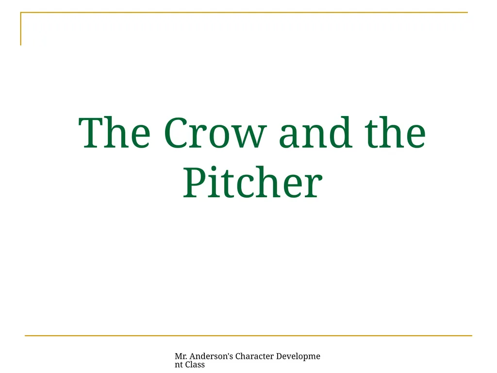 Mr. Anderson's Character Development Class - slide 7 of 26