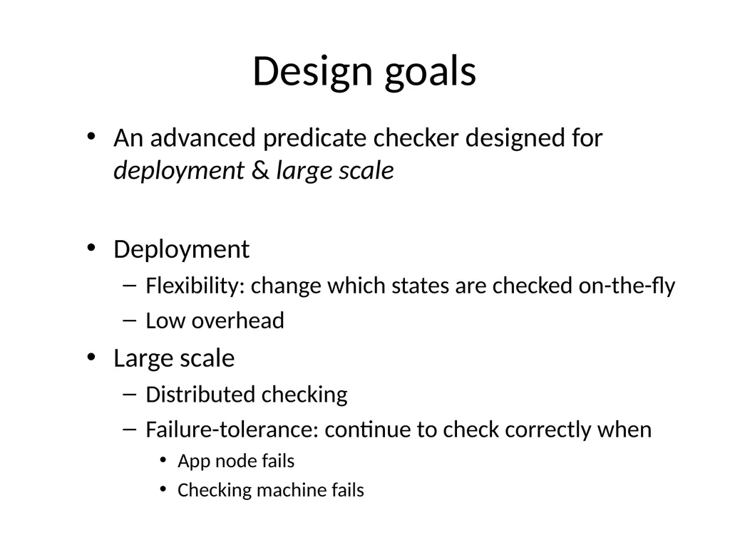 D3S: Debug Deployed Distributed Systems Xuezheng - slide 25 of 29