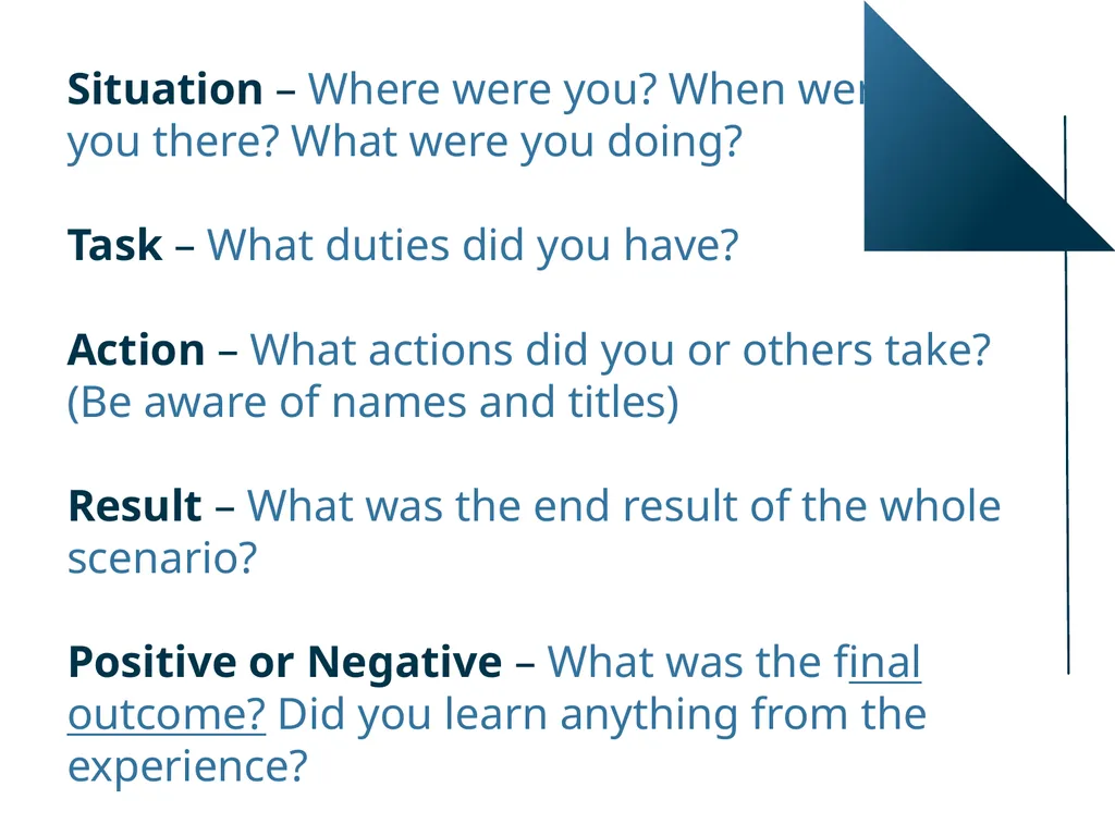 Behavioral Descriptive Interviews Behavioral - slide 6 of 24
