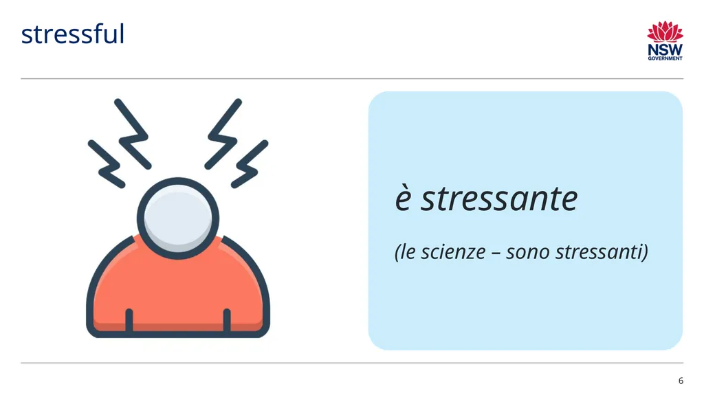 Aggettivi – le materie Adjectives – school - slide 6 of 11