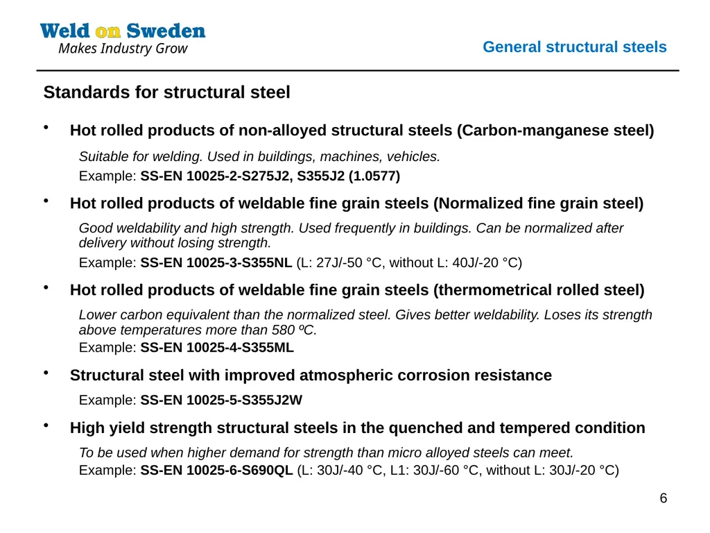 1 Structural steels designation, Grouping system - slide 6 of 12