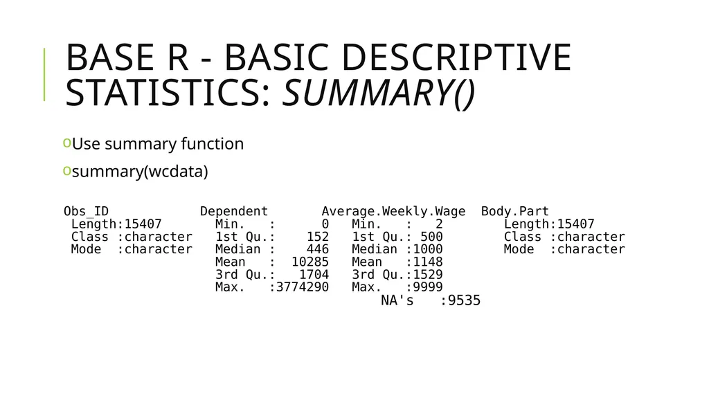 Data Munging And Data Pre-Processing in R SPRING - slide 27 of 52
