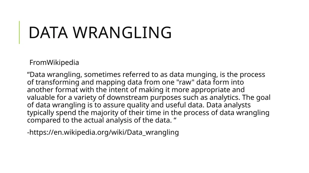 Data Munging And Data Pre-Processing in R SPRING - slide 5 of 52