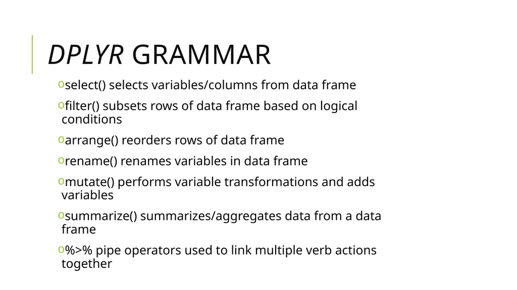 Data Munging And Data Pre-Processing in R SPRING - slide 30 of 52