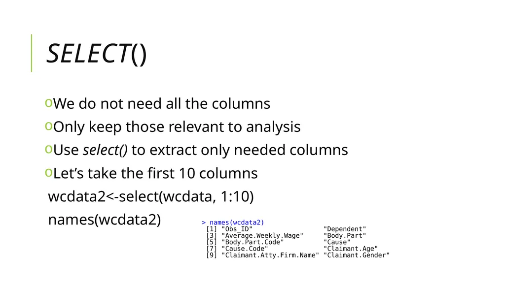 Data Munging And Data Pre-Processing in R SPRING - slide 33 of 52