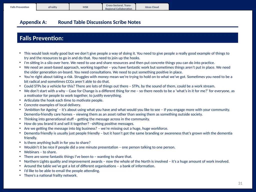 Northern Excellence in Active and Healthy Ageing - slide 31 of 52
