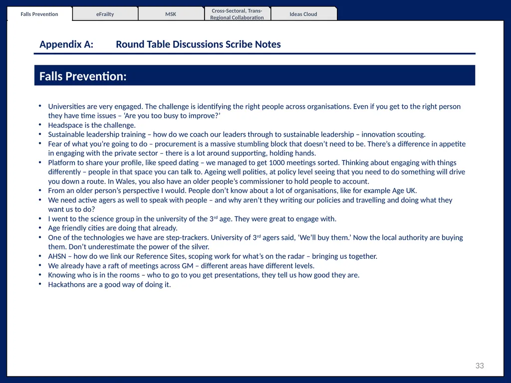 Northern Excellence in Active and Healthy Ageing - slide 33 of 52