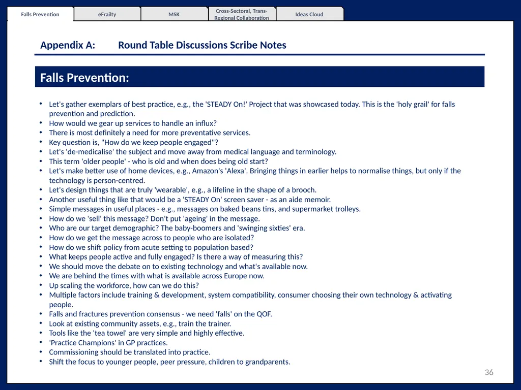 Northern Excellence in Active and Healthy Ageing - slide 36 of 52
