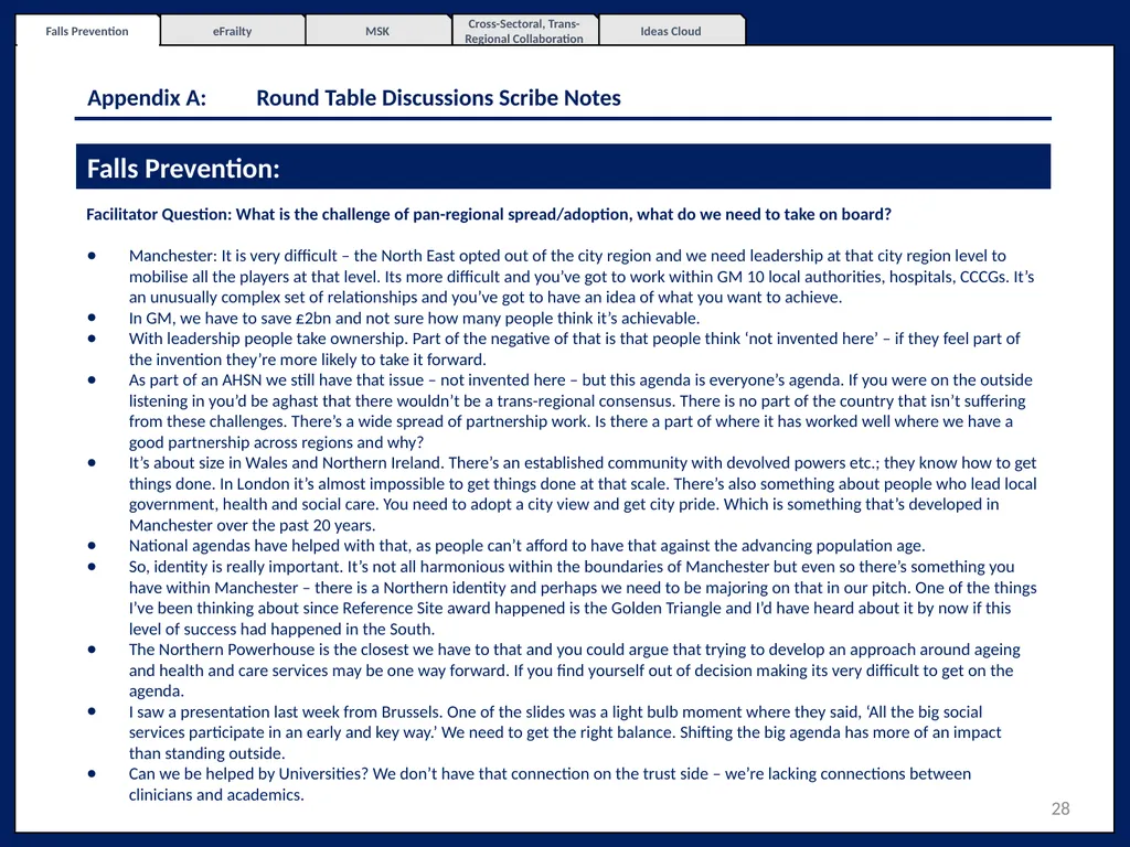 Northern Excellence in Active and Healthy Ageing - slide 28 of 52