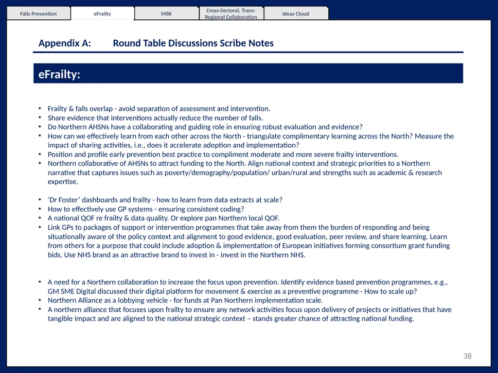 Northern Excellence in Active and Healthy Ageing - slide 38 of 52