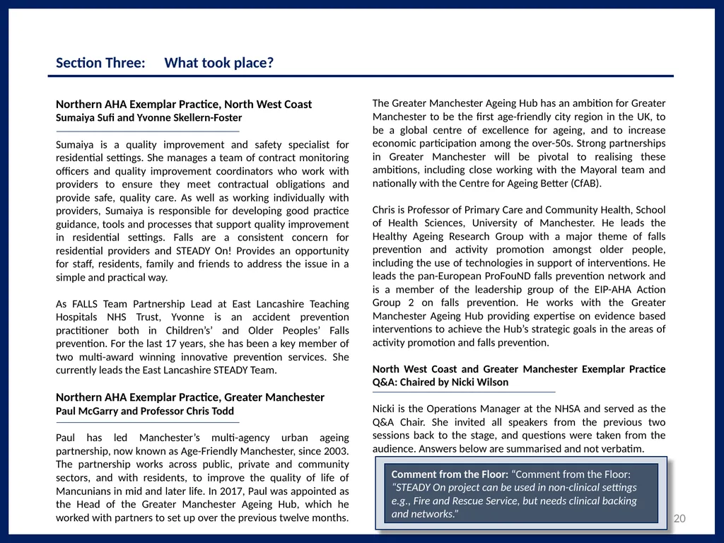 Northern Excellence in Active and Healthy Ageing - slide 20 of 52
