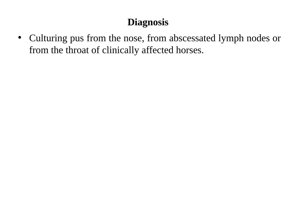 STRANGLES (Equine distemper, Strep. Throat) A - slide 9 of 11