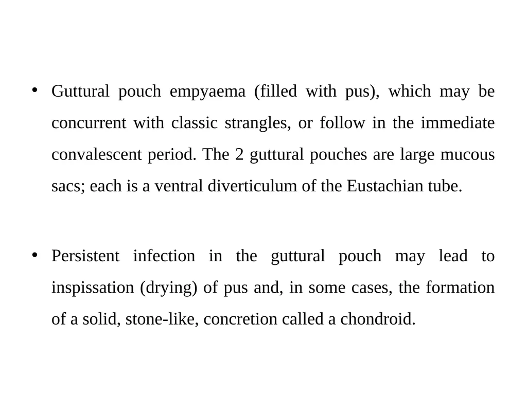 STRANGLES (Equine distemper, Strep. Throat) A - slide 8 of 11