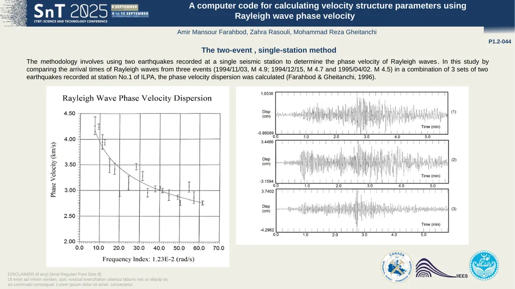 A computer code for calculating velocity structure - slide 3 of 4