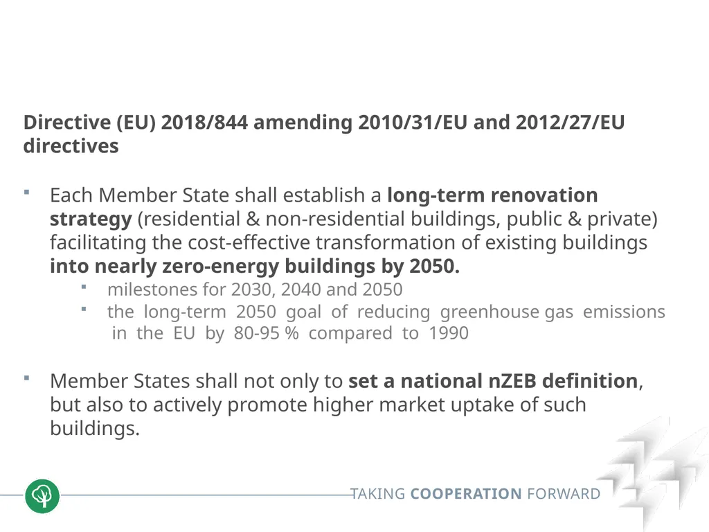 Block 2: Energy efficiency in buildings 2.1. nZEB - slide 10 of 23