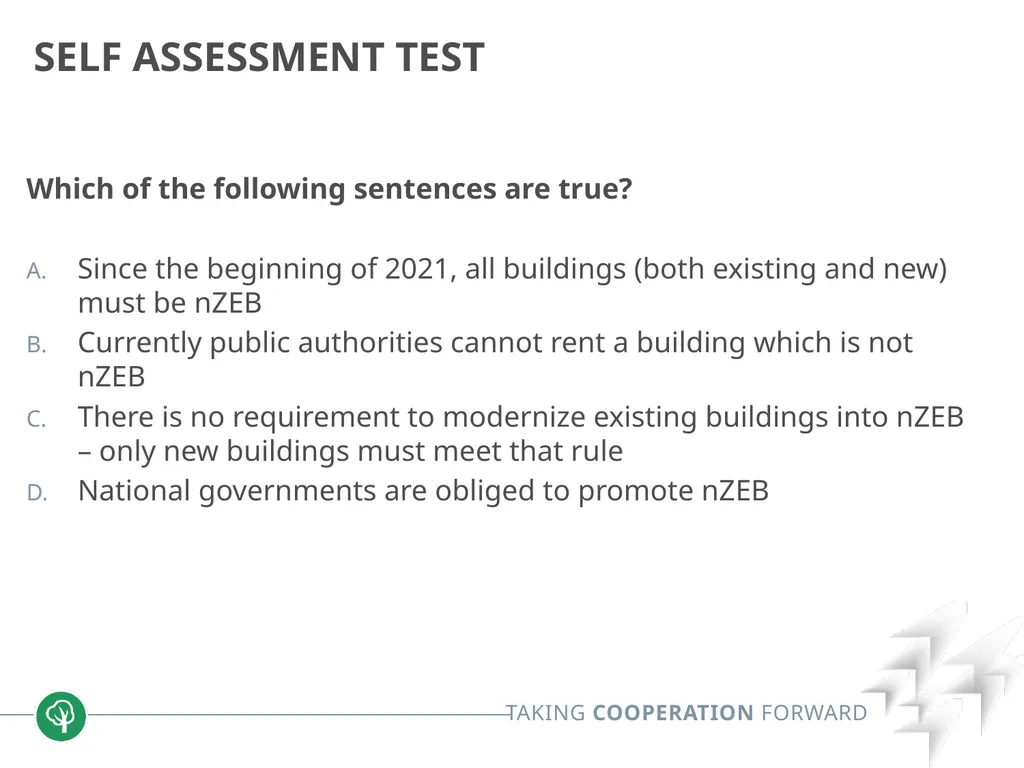 Block 2: Energy efficiency in buildings 2.1. nZEB - slide 20 of 23