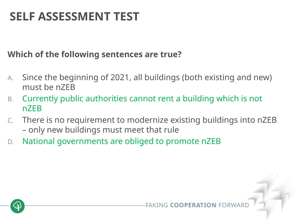 Block 2: Energy efficiency in buildings 2.1. nZEB - slide 21 of 23