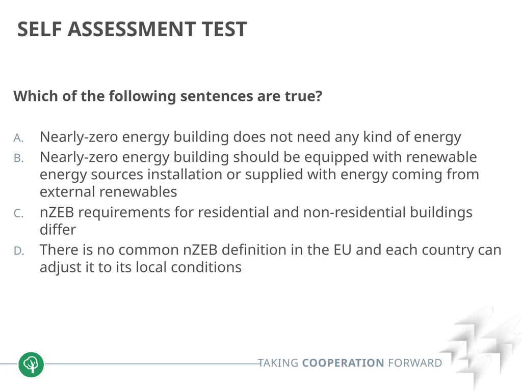 Block 2: Energy efficiency in buildings 2.1. nZEB - slide 22 of 23