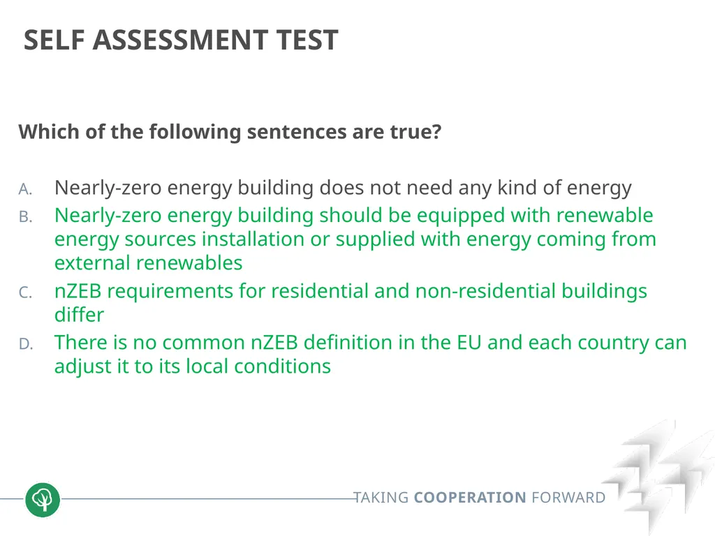 Block 2: Energy efficiency in buildings 2.1. nZEB - slide 23 of 23