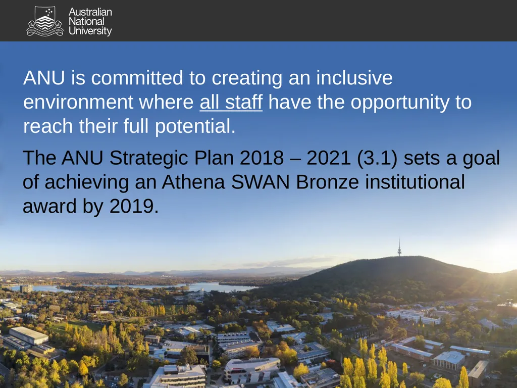 SAGE Athena SWAN Pilot Information for ANU - slide 8 of 18