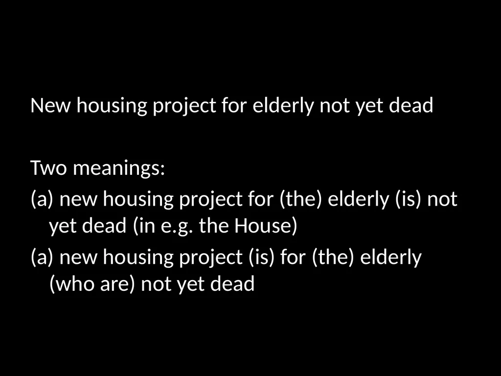 Syntax III: Mapping Ambiguity Gareth Price – Duke - slide 7 of 26