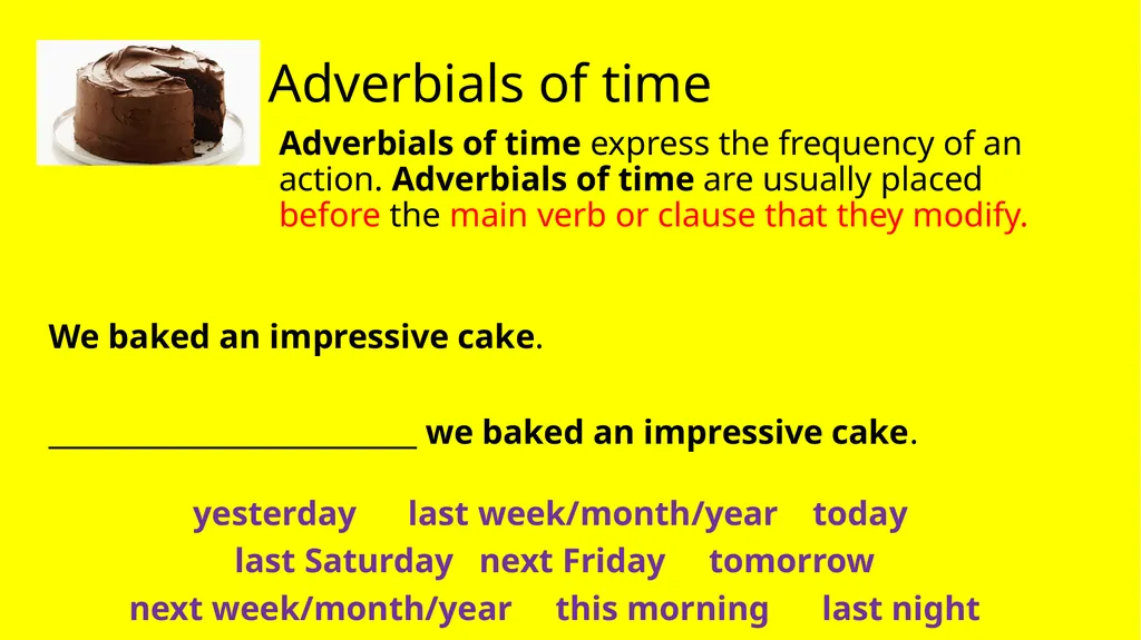 LO - To identify how different types of adverbials - slide 4 of 6