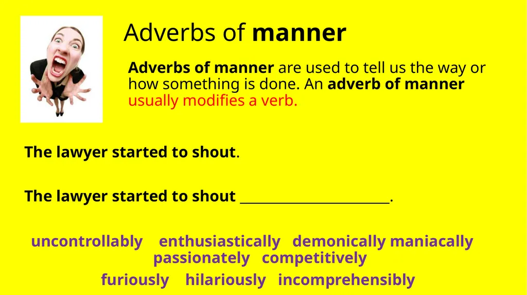 LO - To identify how different types of adverbials - slide 3 of 6