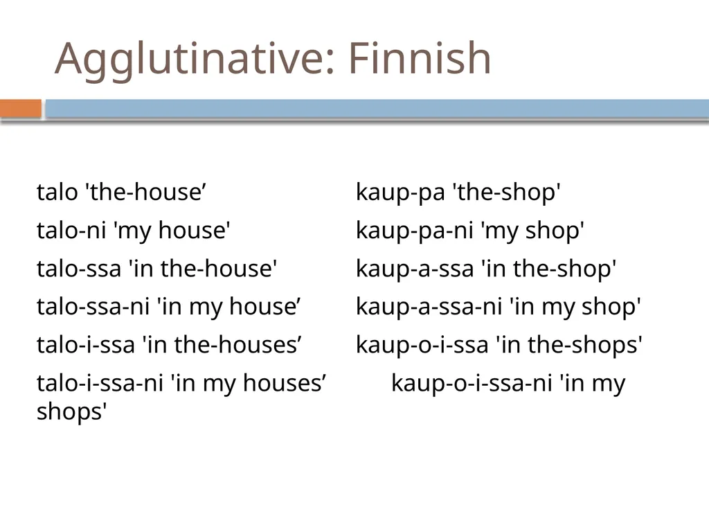 NLP Linguistics 101 David Kauchak CS159 – Spring - slide 10 of 52