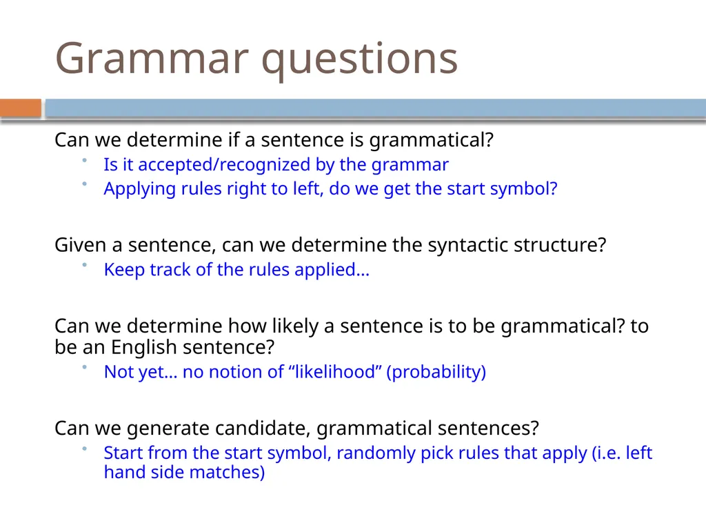 NLP Linguistics 101 David Kauchak CS159 – Spring - slide 52 of 52
