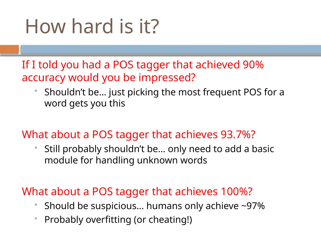 NLP Linguistics 101 David Kauchak CS159 – Spring - slide 32 of 52
