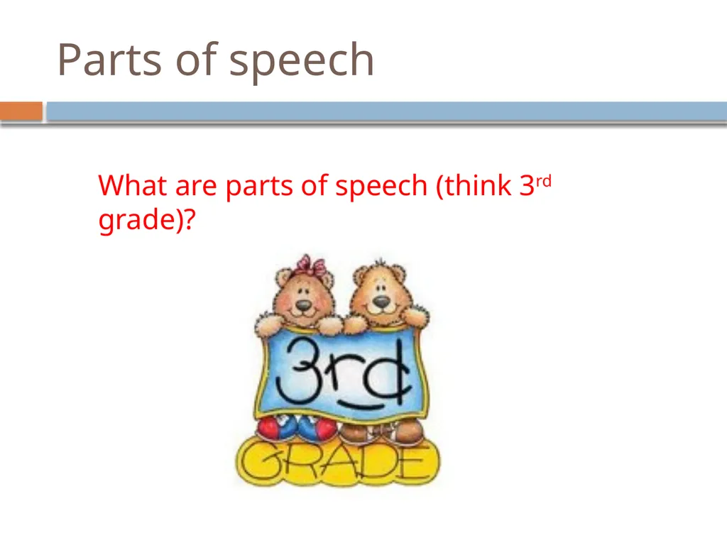 NLP Linguistics 101 David Kauchak CS159 – Spring - slide 19 of 52