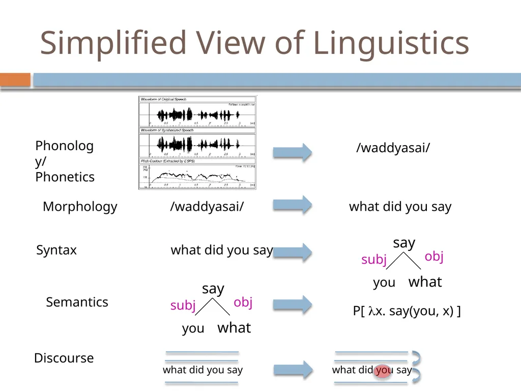NLP Linguistics 101 David Kauchak CS159 – Spring - slide 4 of 52