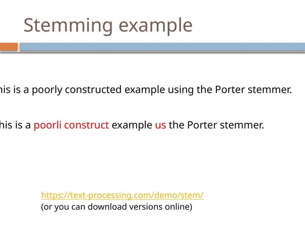 NLP Linguistics 101 David Kauchak CS159 – Spring - slide 12 of 52