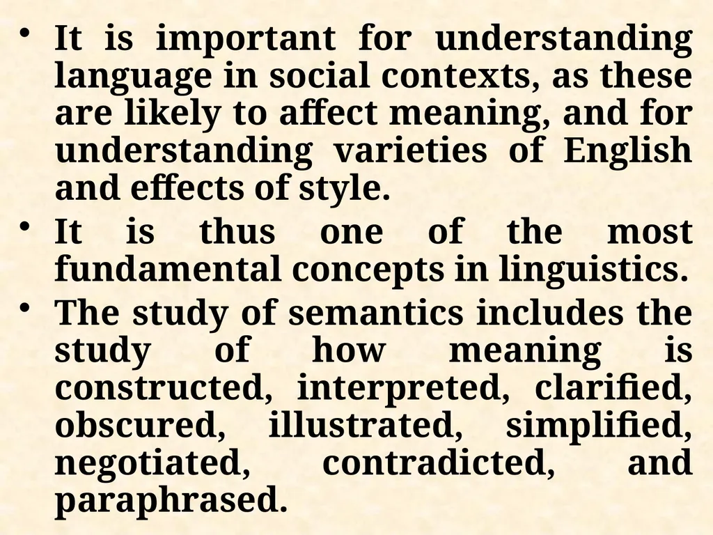 An Introduction to Semantics “Language without - slide 5 of 19