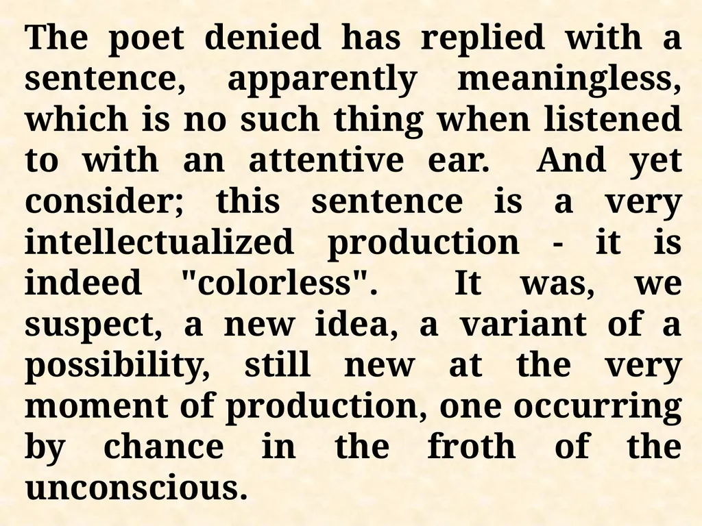 An Introduction to Semantics “Language without - slide 18 of 19