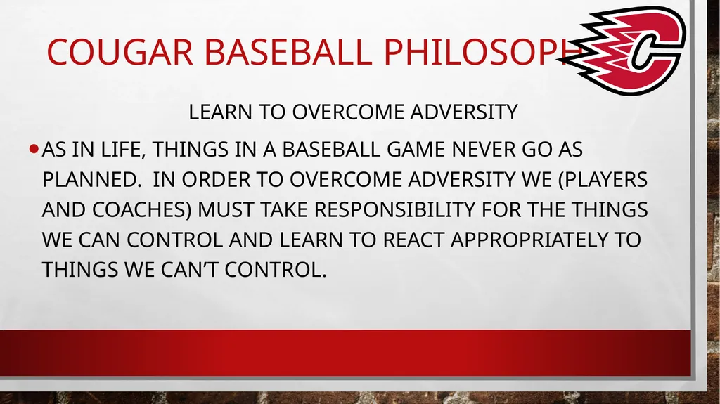 Baseball Player/Parent Meeting Agenda Introduction - slide 6 of 25